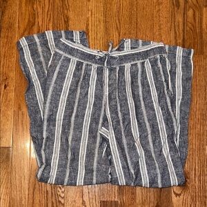 Old Navy Blue and White Striped Pants